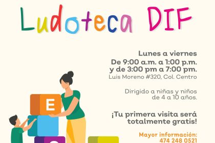 Ludoteca DIF: espacio de juego para niñas y niños de 4 a 10 años